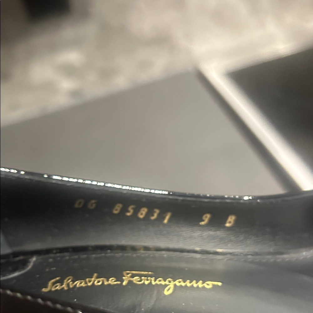 Salvatore Ferragamo Black Patent Leather Heels - Picture 6 of 9